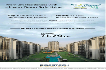 Avail premium residencies with a luxury resort style living at Bestech Park View Grand Spa in Gurgaon
